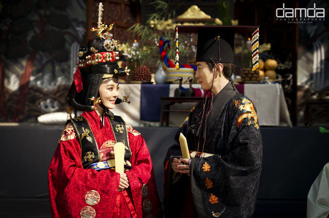 Photo of Chae Rim ♥ Gao Zi Qi wedding ceremony in Korea.