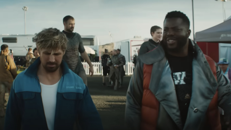 Ryan Gosling (left) and Winston Duke (right)