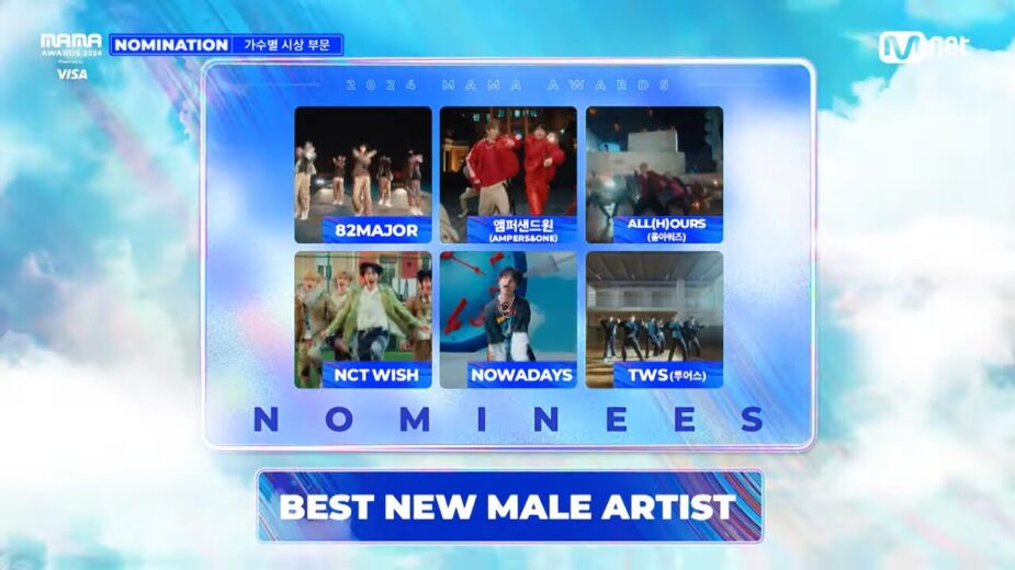 [#2024MAMA] Nominees _ BEST NEW MALE ARTIST _ Mnet 241014 방송 1-3 screenshot