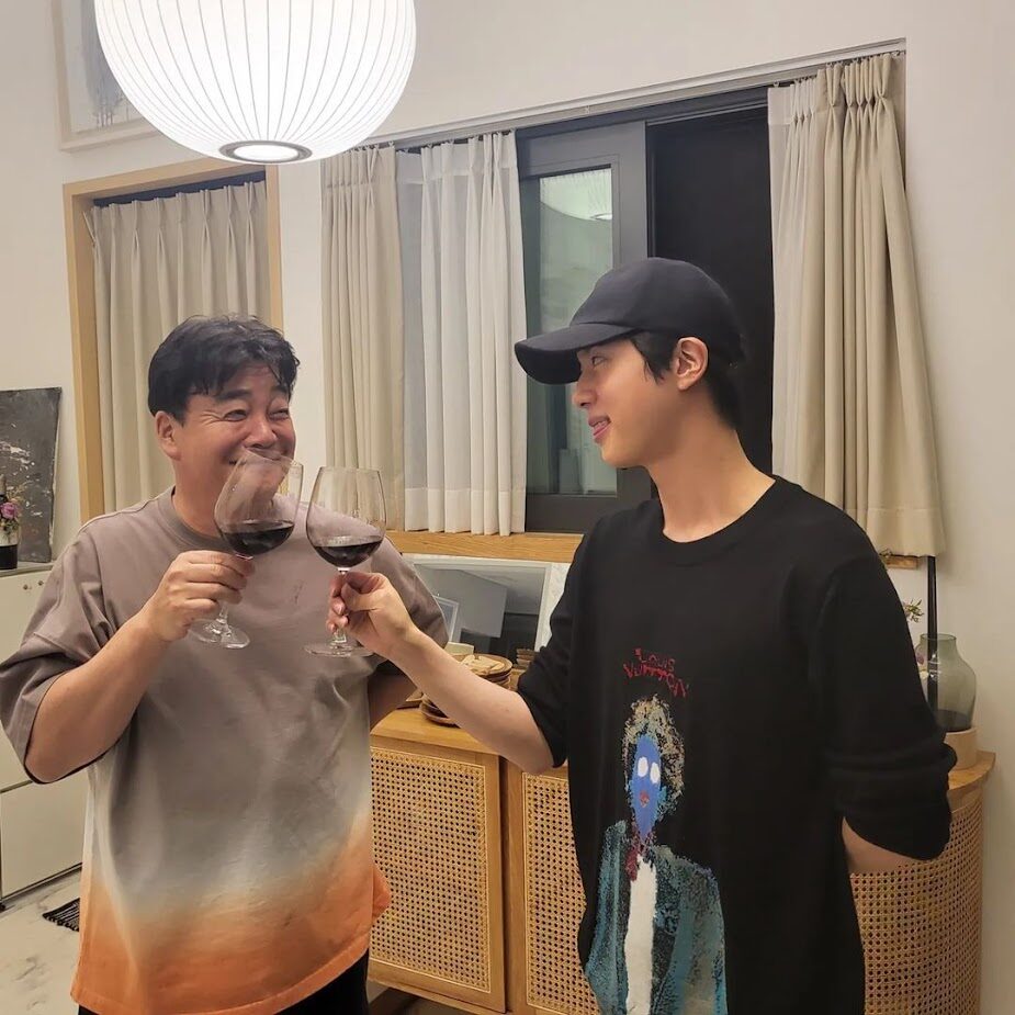 Baek Jong Won and BTS’s Jin | @BTS_twt/Twitter