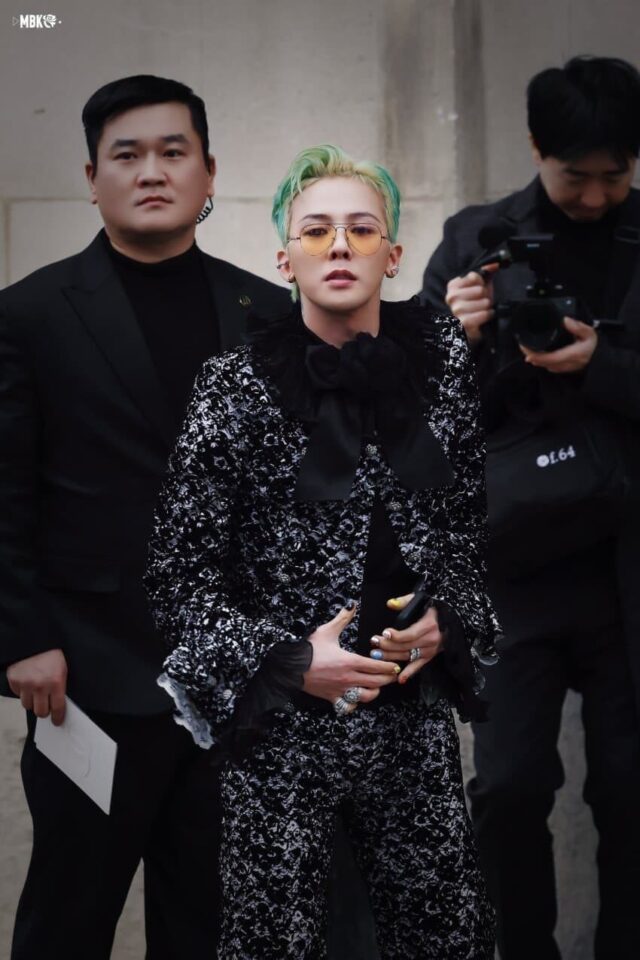 BIGBANG s G Dragon Draws Eyes With His Chanel Fashion Show Entrance 