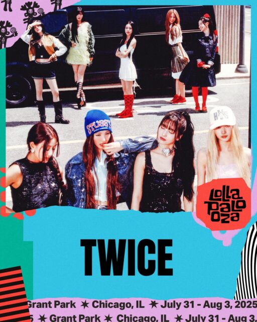 TWICE, KASTEYE, BOYNEXTDOOR, And More Join “Lollapalooza 2025” Lineup