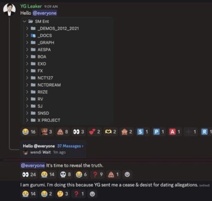 Alleged Former YG Entertainment Employee Threatens To Leak Sensitive