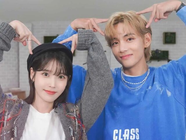 BTS's V and IU Spotted On An Outing Together - Koreaboo