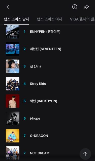 bakehyun mama fans choice