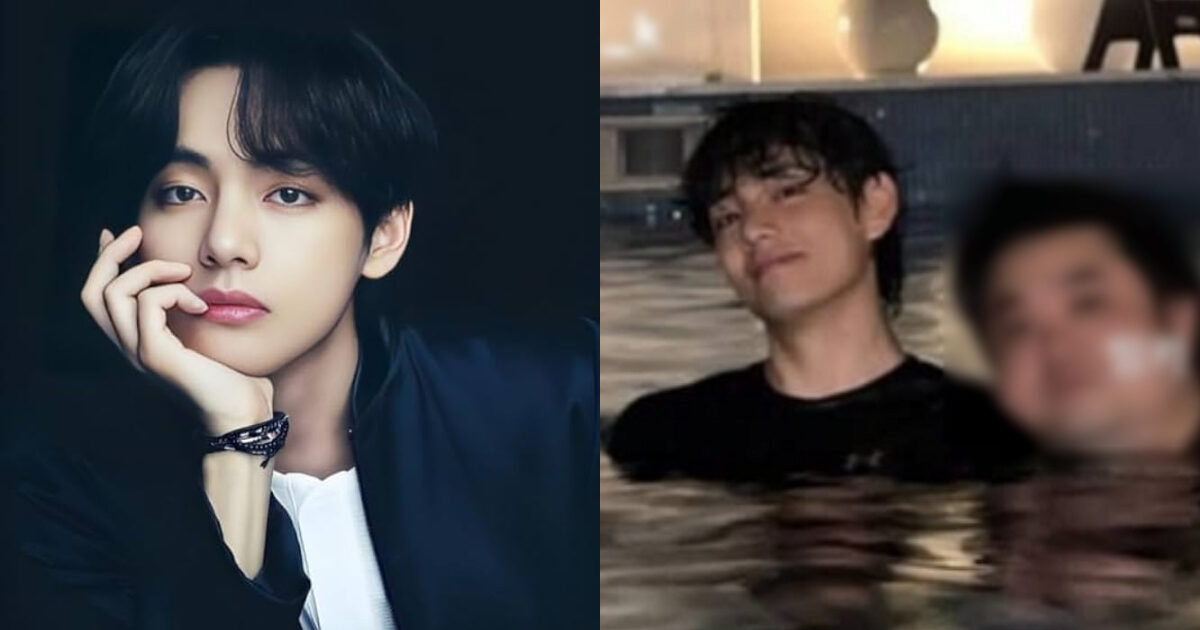 BTS’s V Spotted At The Pool With Popular Celebrity Goes Viral