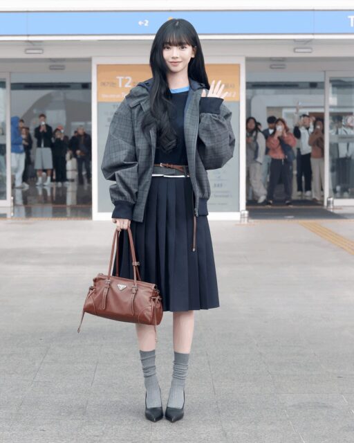 karina otw prada fashion week