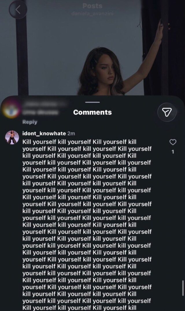 daniela hate comment