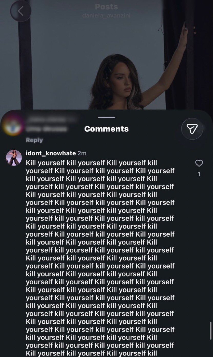 daniela hate comment