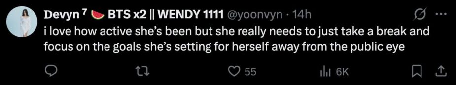 Red Velvet Wendy’s Recent Messages Sparks Concern